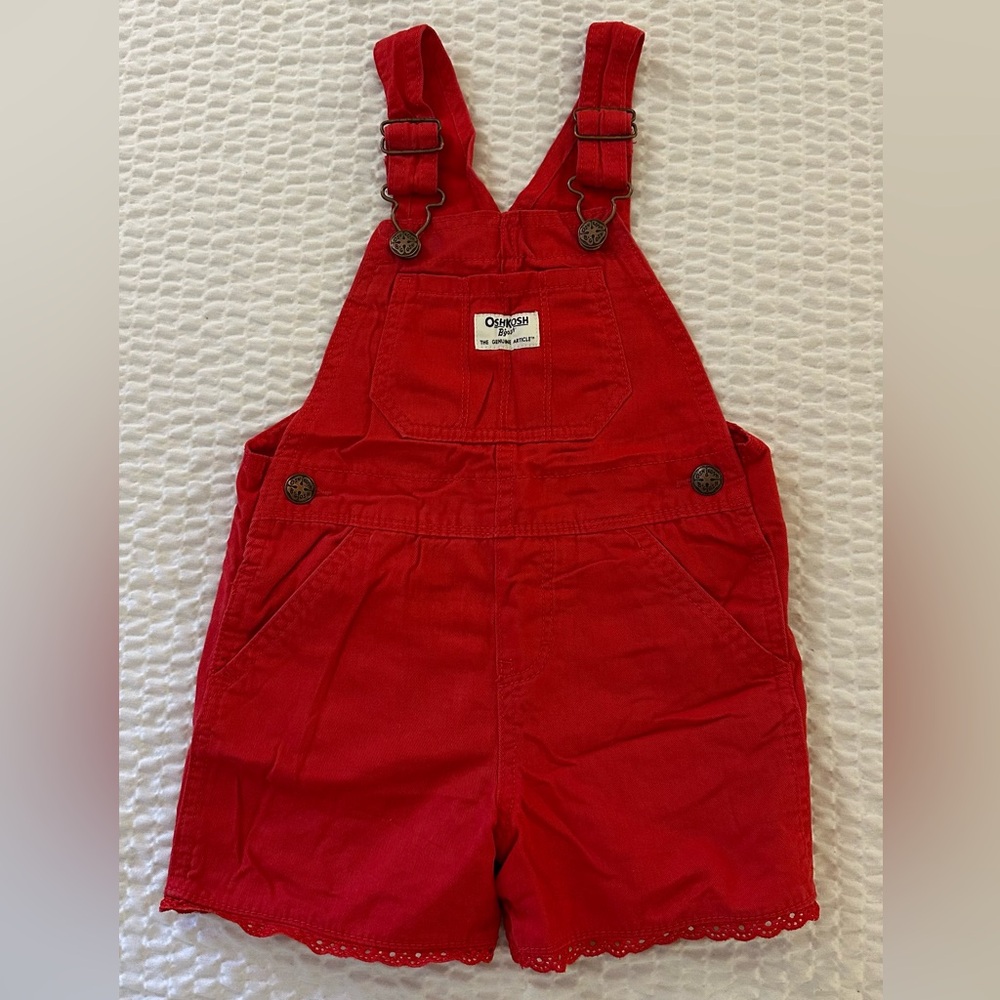 Toddler Twill Eyelet Shortalls